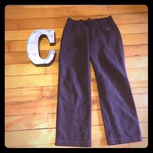 Brown sweatpants for girls size medium